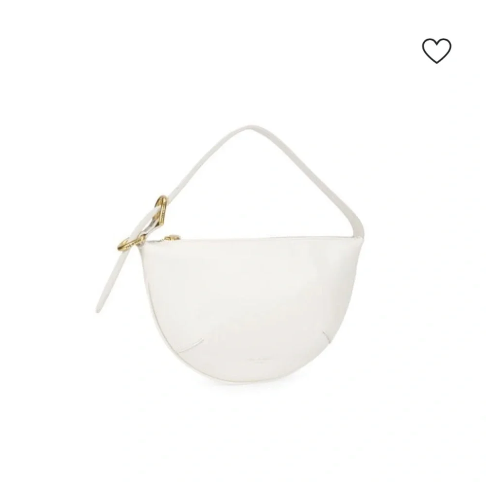 rag & bone White Half-Moon Hobo with Gold Hardware